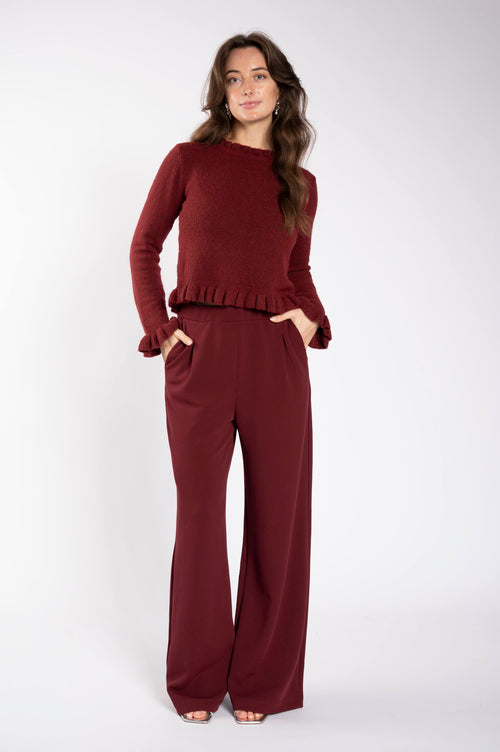 Ruffle Pull - Merlot