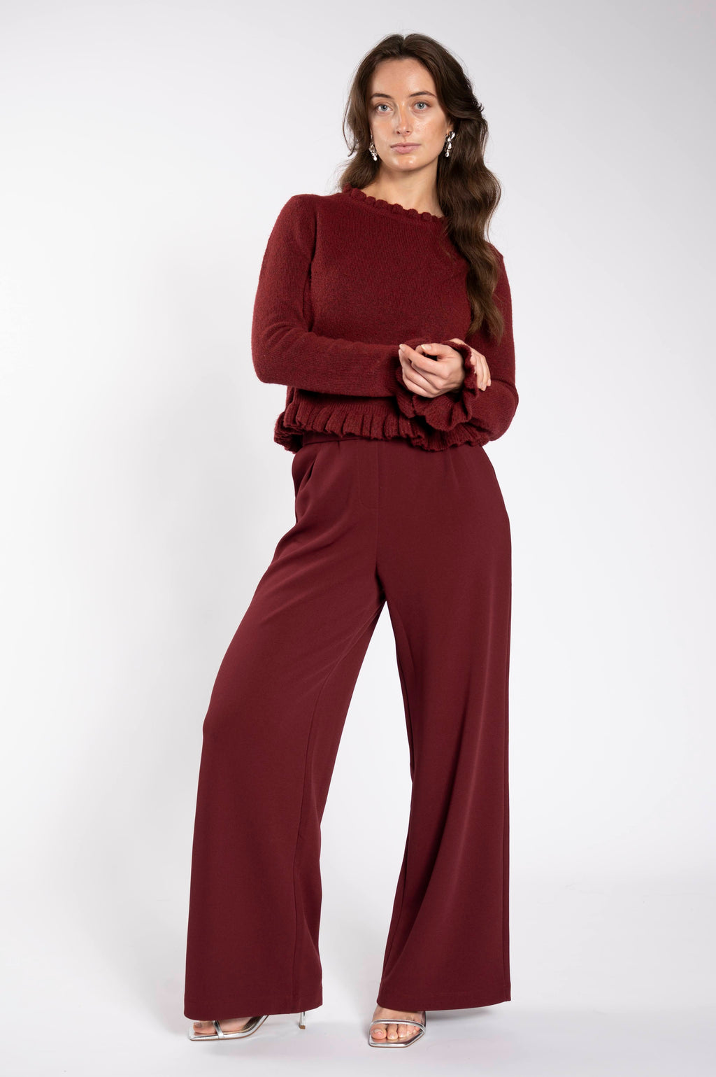 Ruffle Pull - Merlot