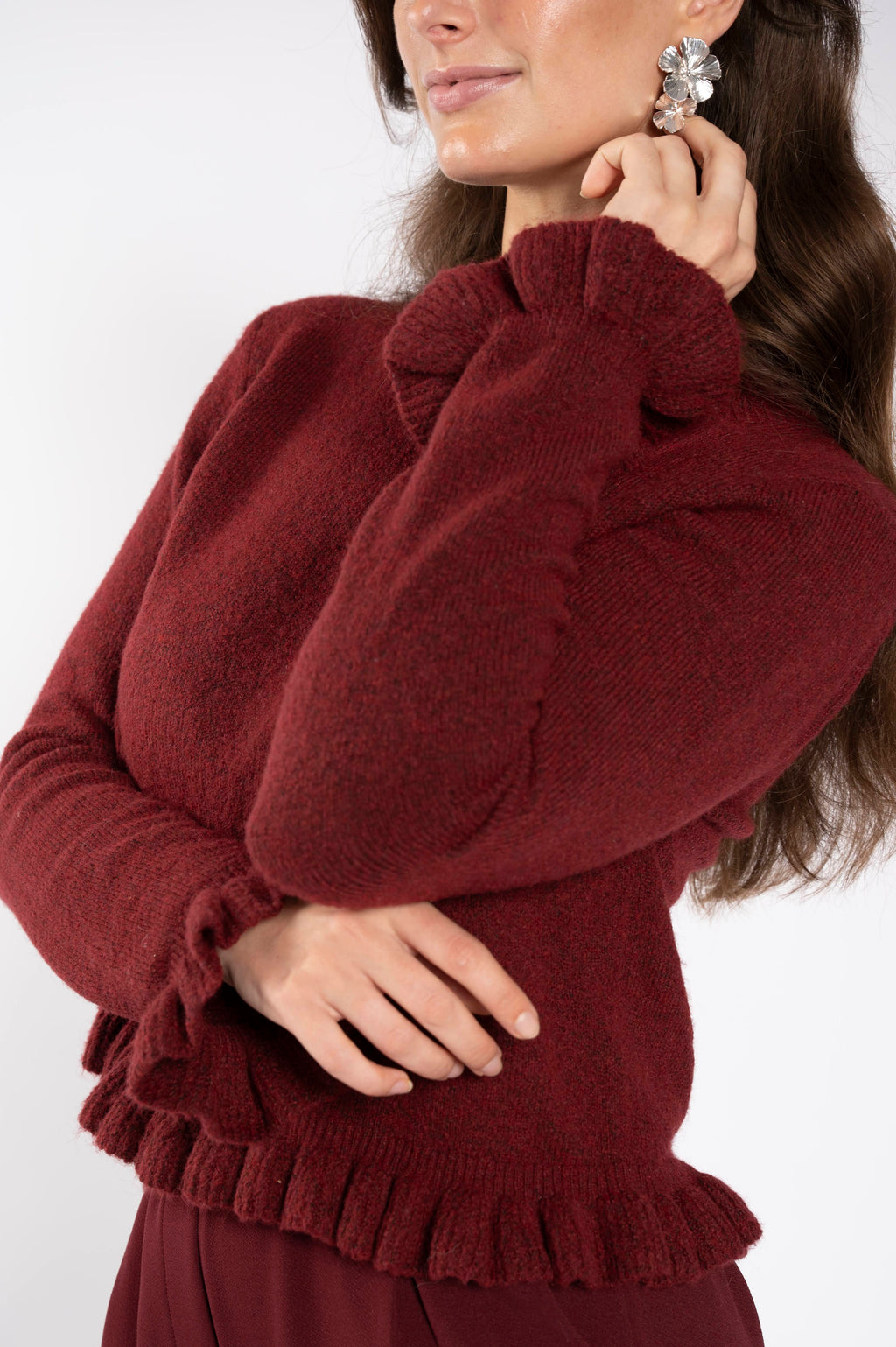 Ruffle Pull - Merlot
