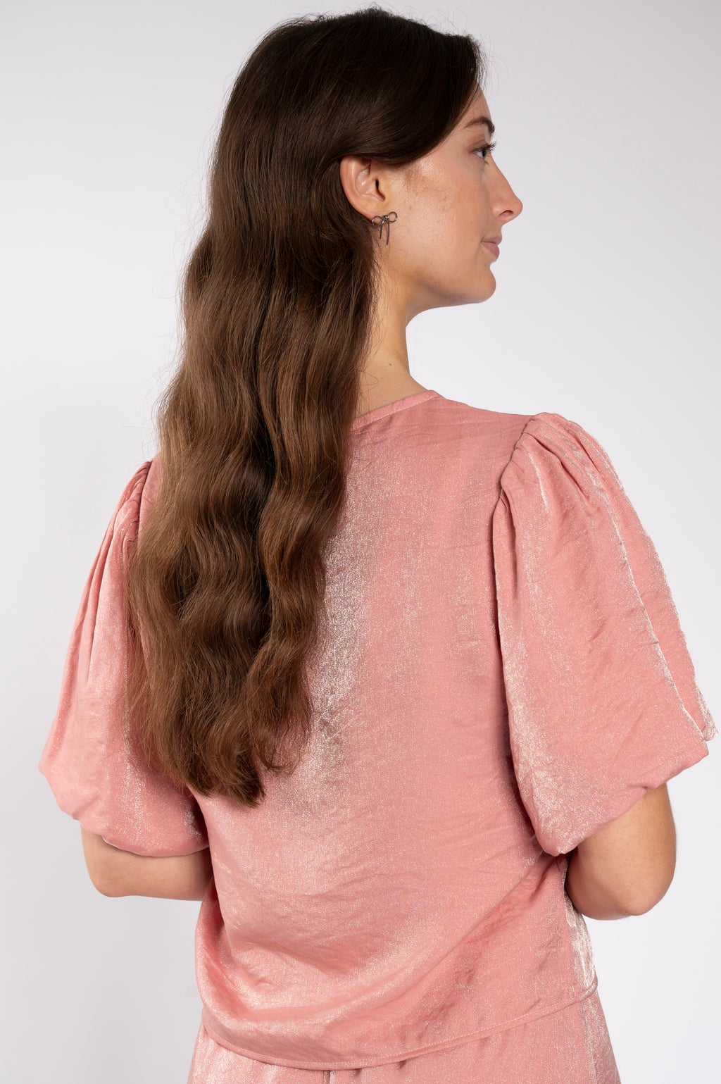 Shine to Stay Blouse - Shimmery Pink