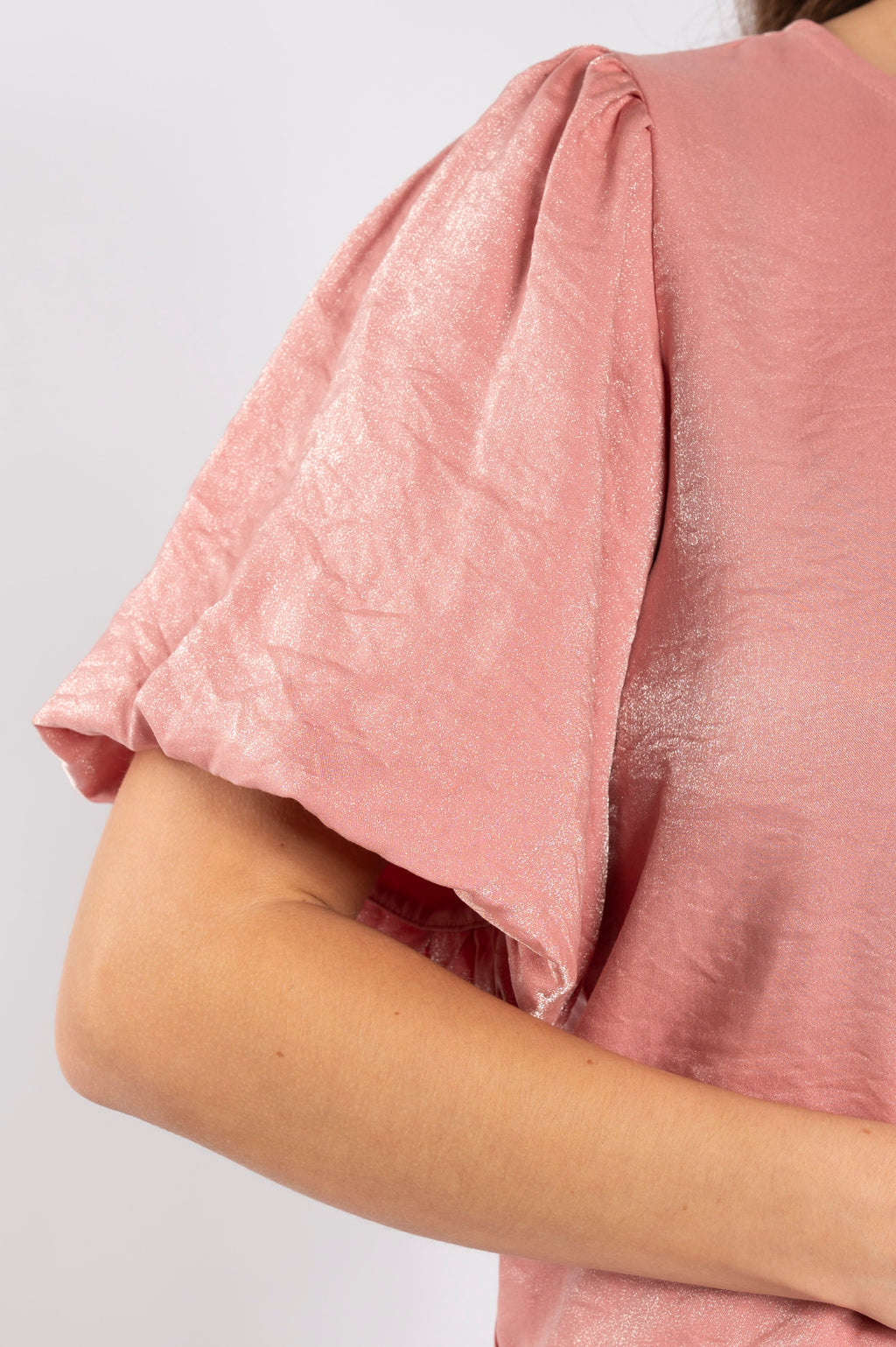 Shine to Stay Blouse - Shimmery Pink