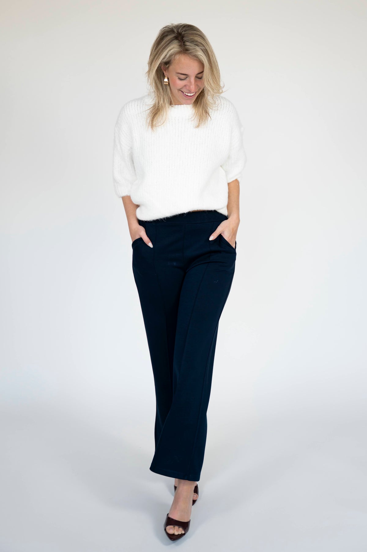Noor Pantalon Donkerblauw