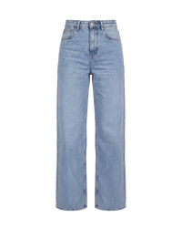 Wide Leg Jeans - Rinsed Light Blue