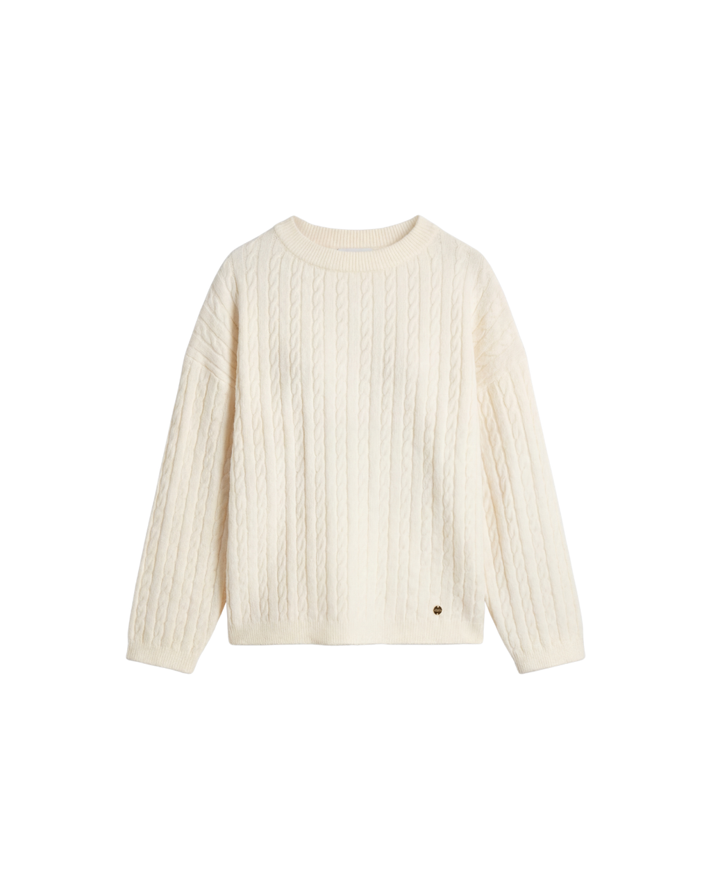Cable Knitted Set Top - Ivory