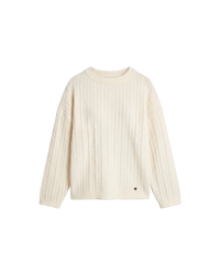 Cable Knitted Set Top - Ivory