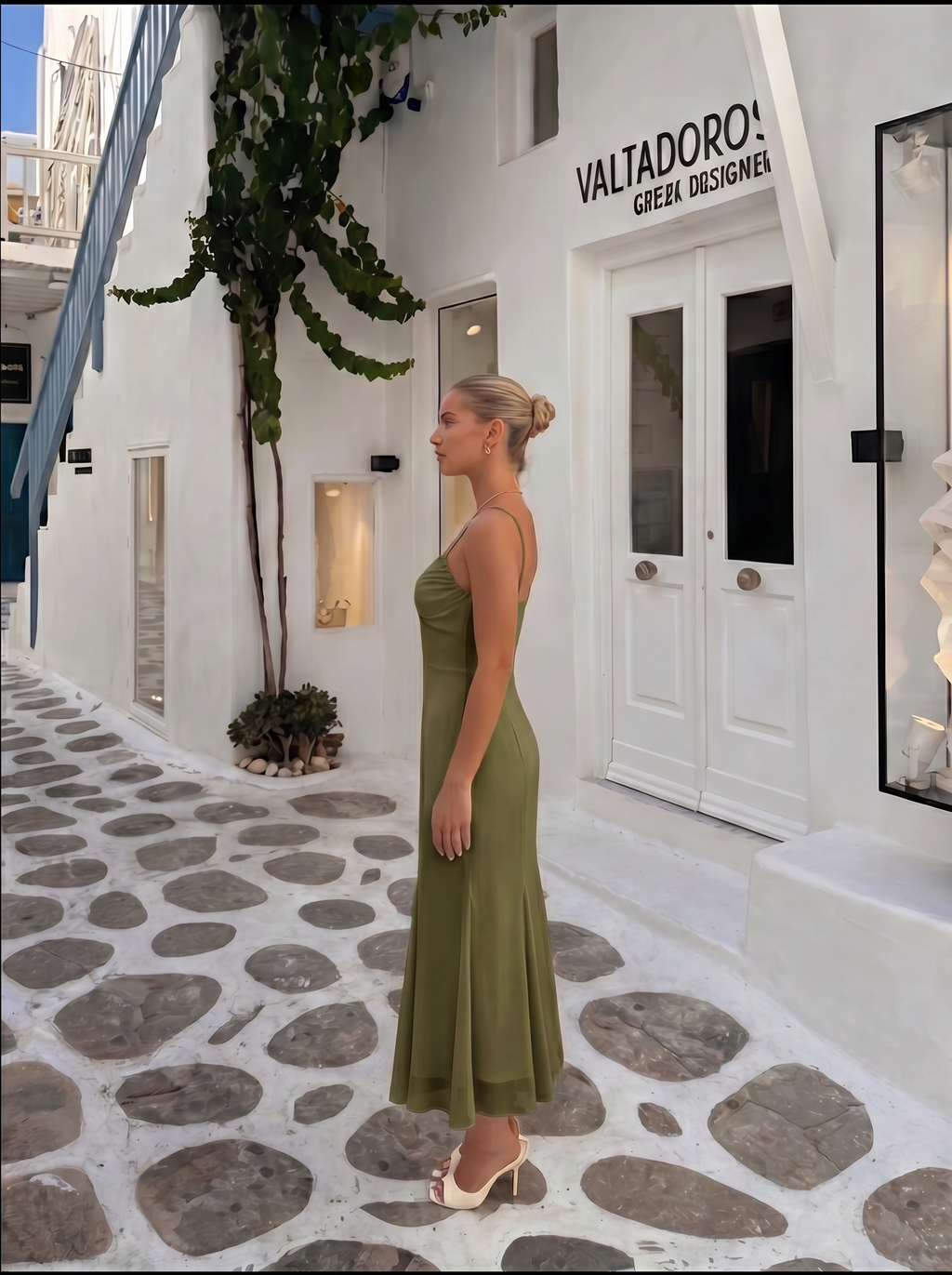 Mermaid Dress - Sage Green