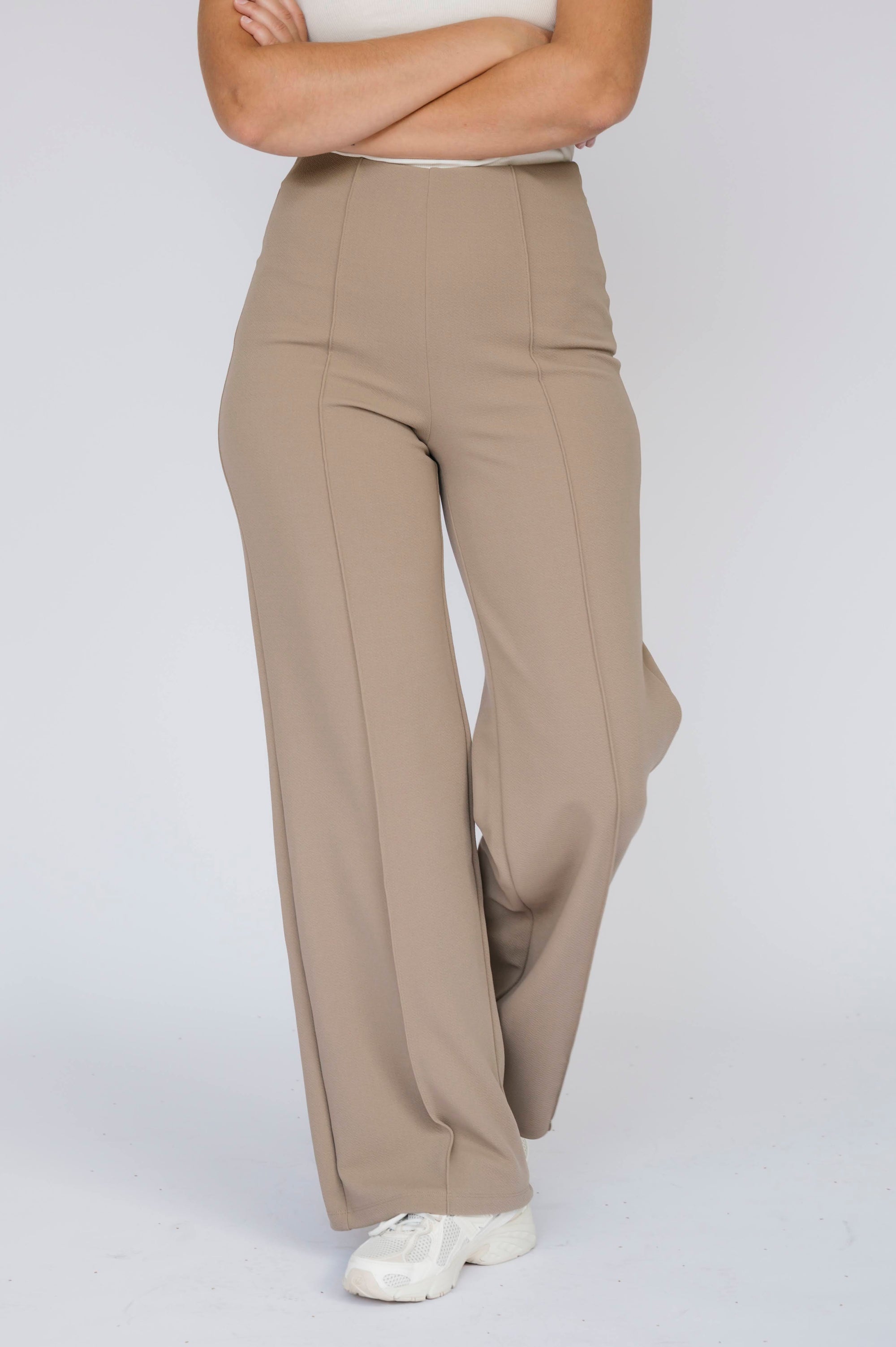 Trousers - Taupe
