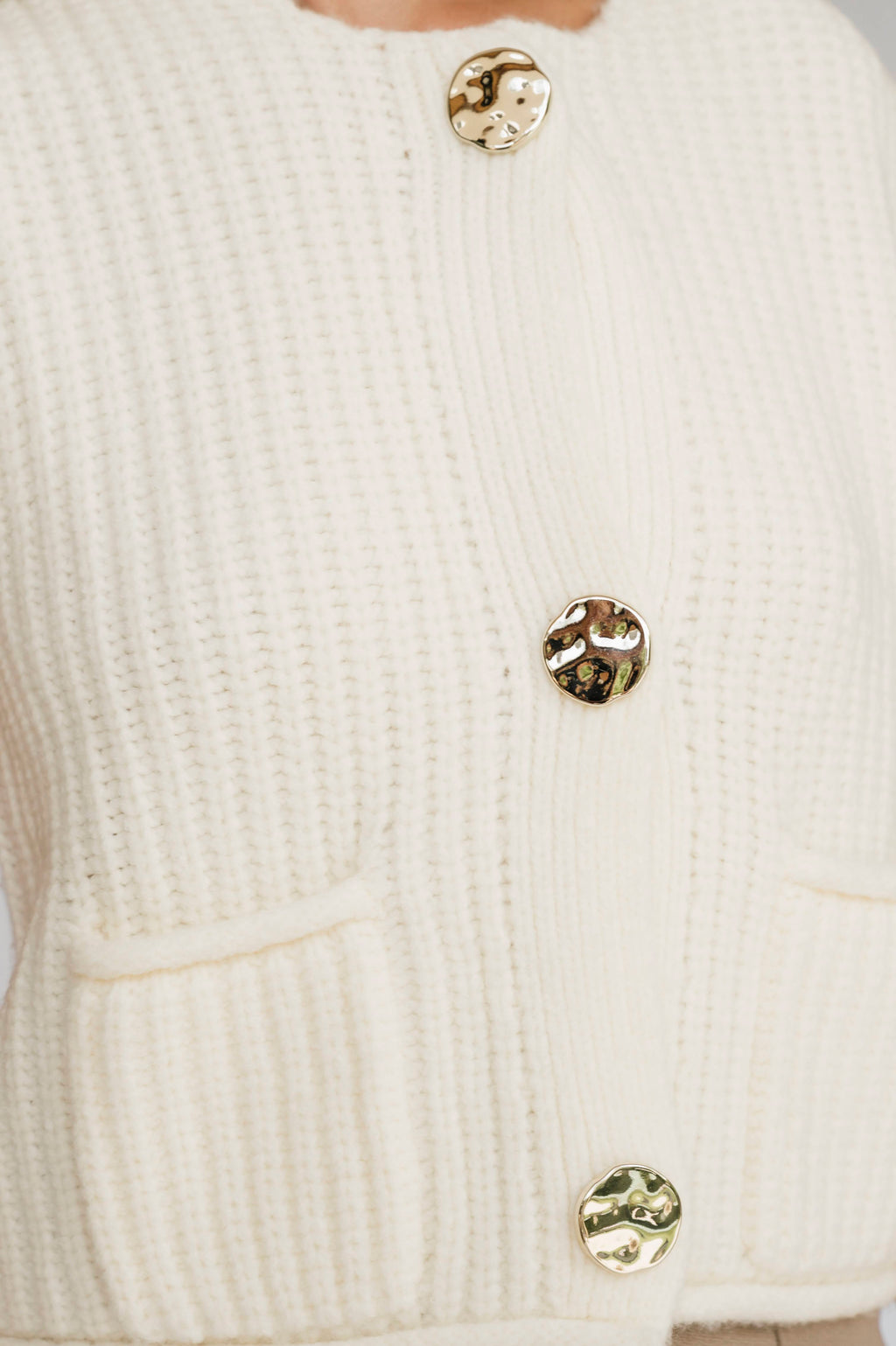 The Bold Button Gilet - Seashell