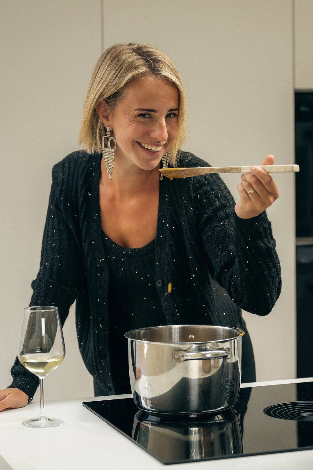 It's all in the Details Cardigan - Shimmery Black