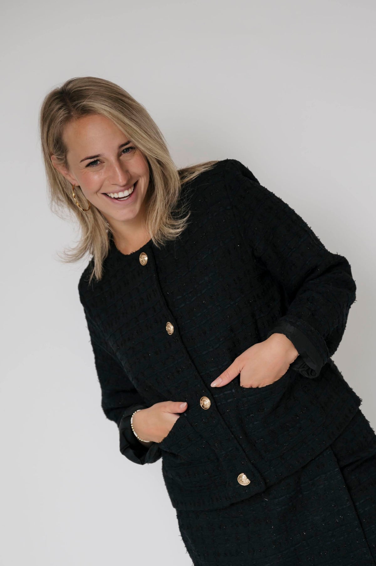 Tweed Jasje Do Zwart