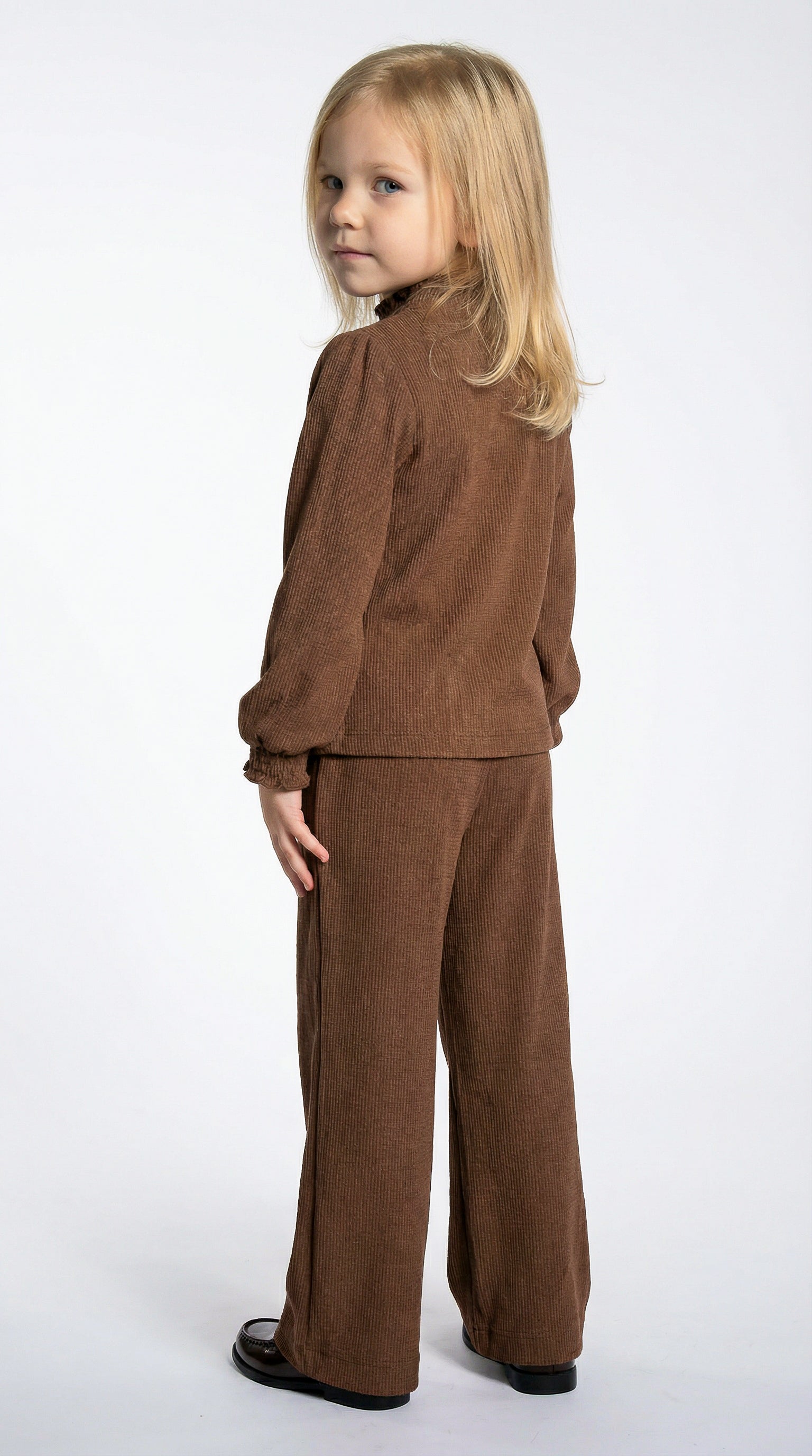 MINI Smock Set Top - Chocolate Brown