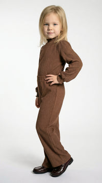 MINI Smock Set Trousers - Chocolate Brown