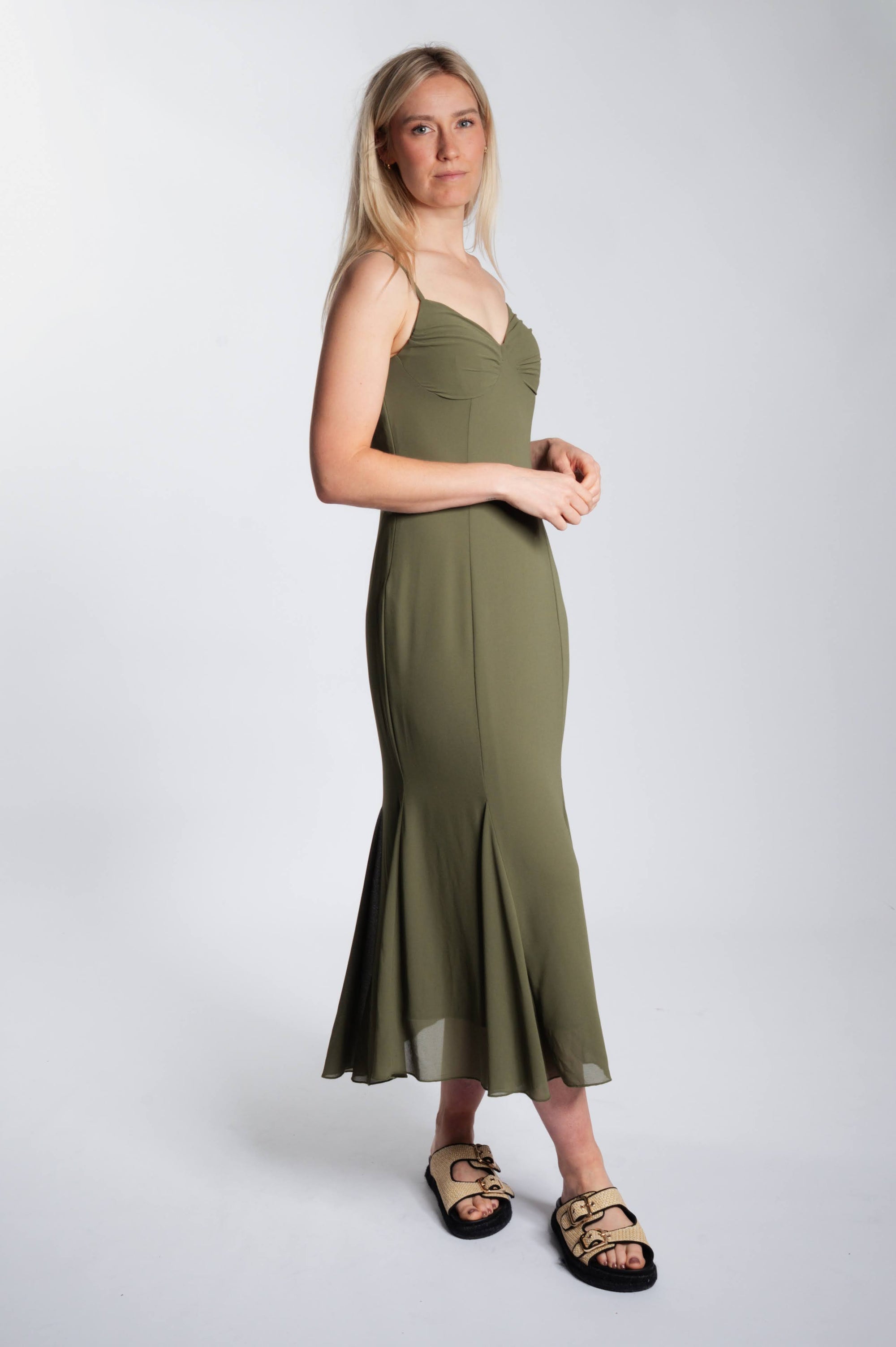 Mermaid Dress - Sage Green