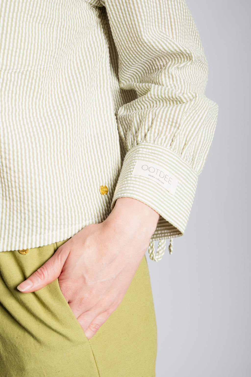 Linnen It Trousers - Sage Green