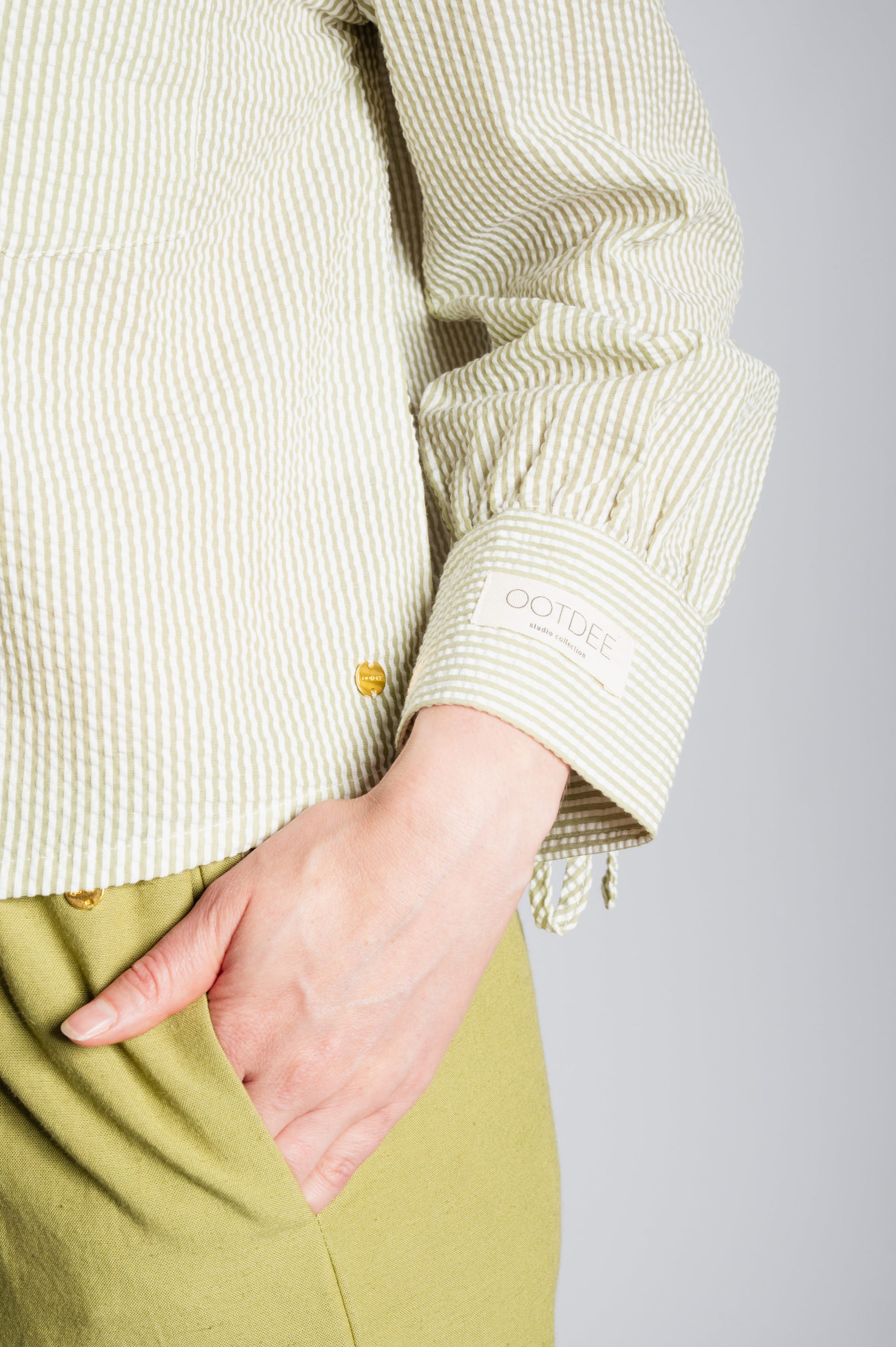 Linnen It Trousers - Sage Green