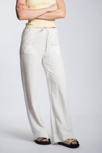 Linnen It Trousers - Ivory