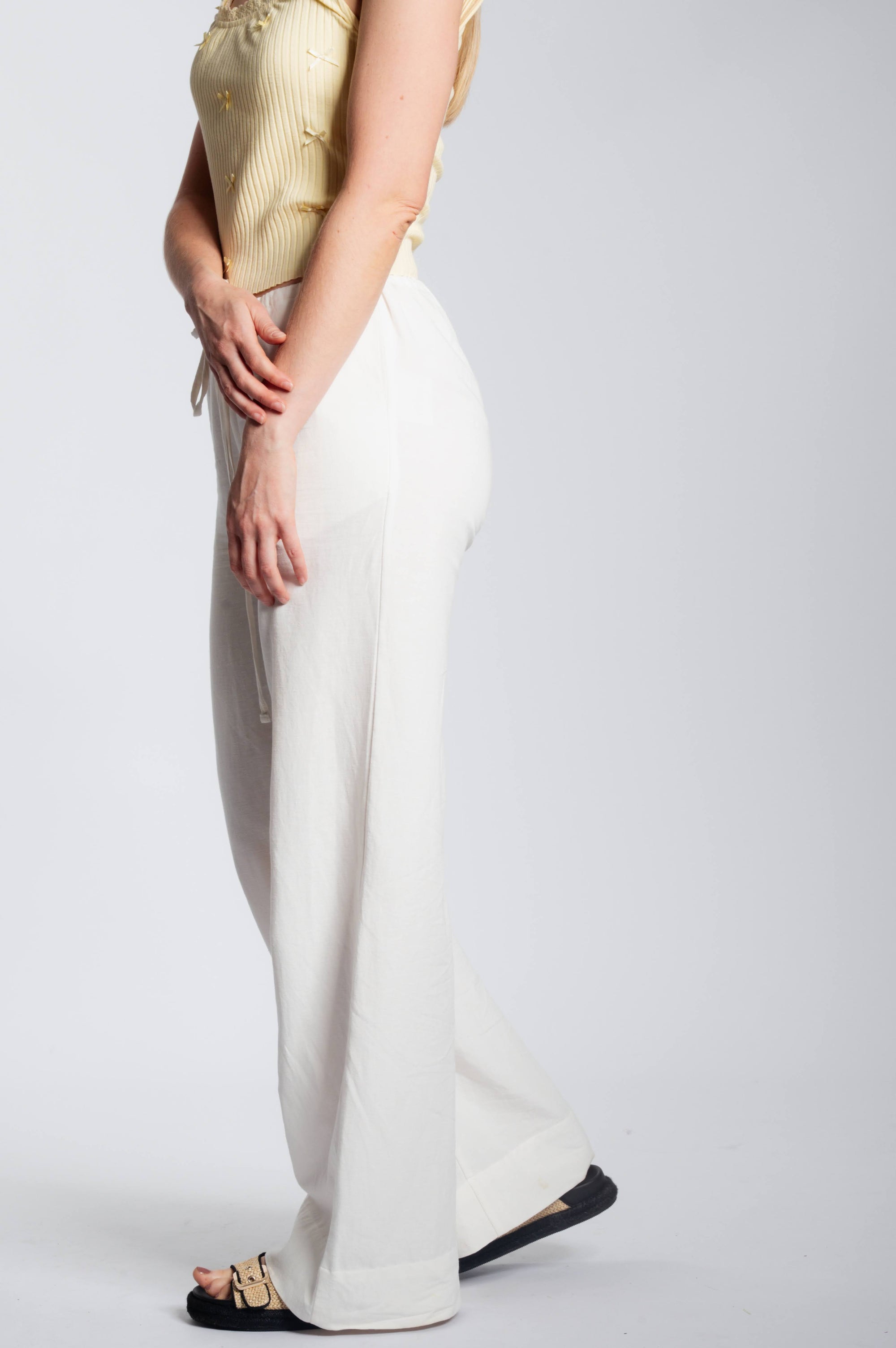 Linnen It Trousers - Ivory