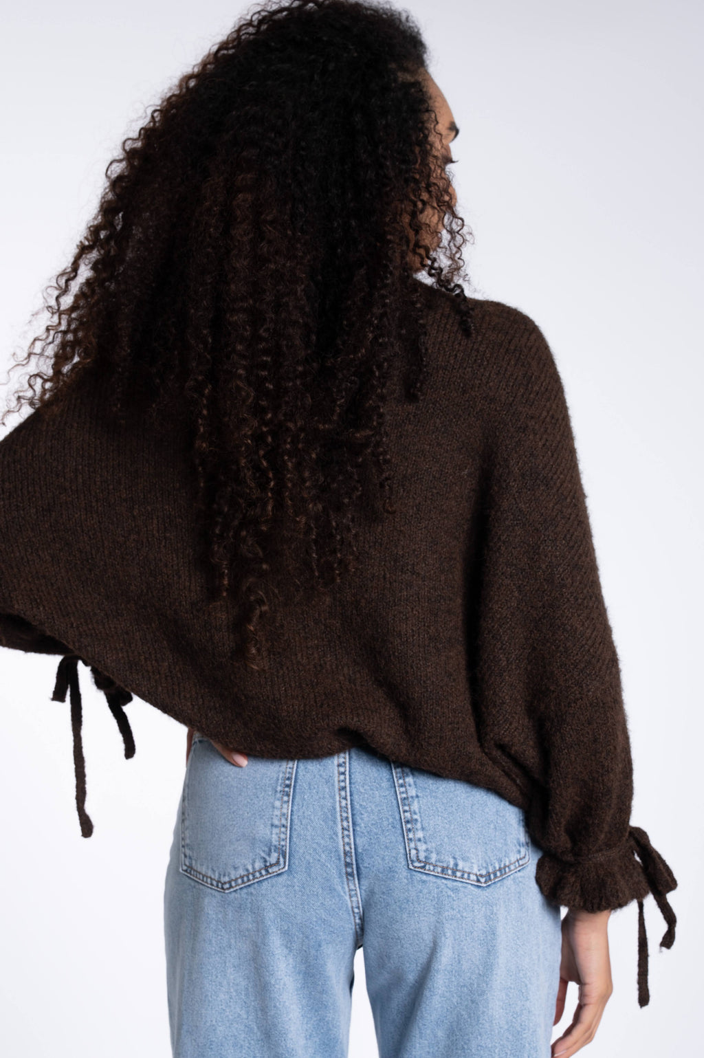 Bow Cuff Wide Pull - Chocolate Brown