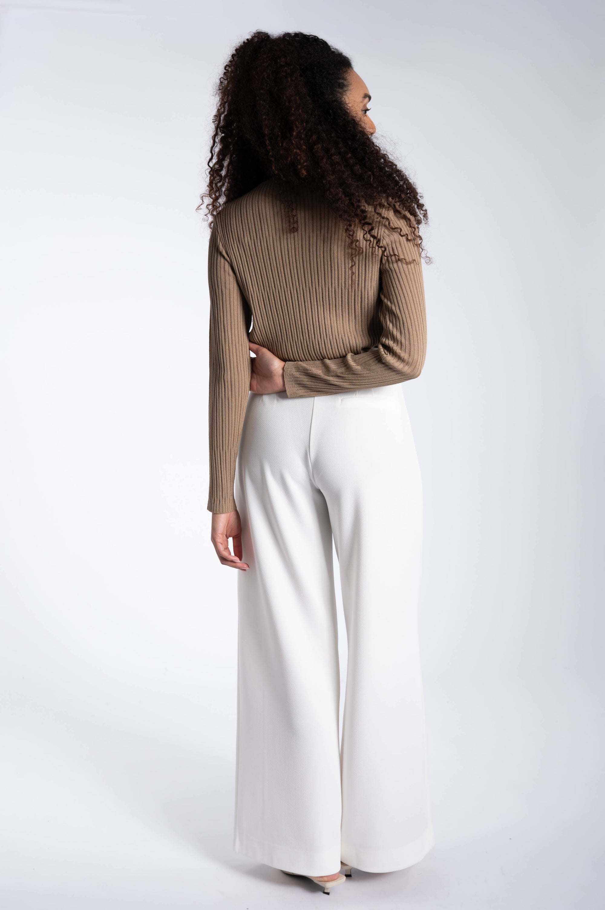 Rib Knit Longsleeve - Brown