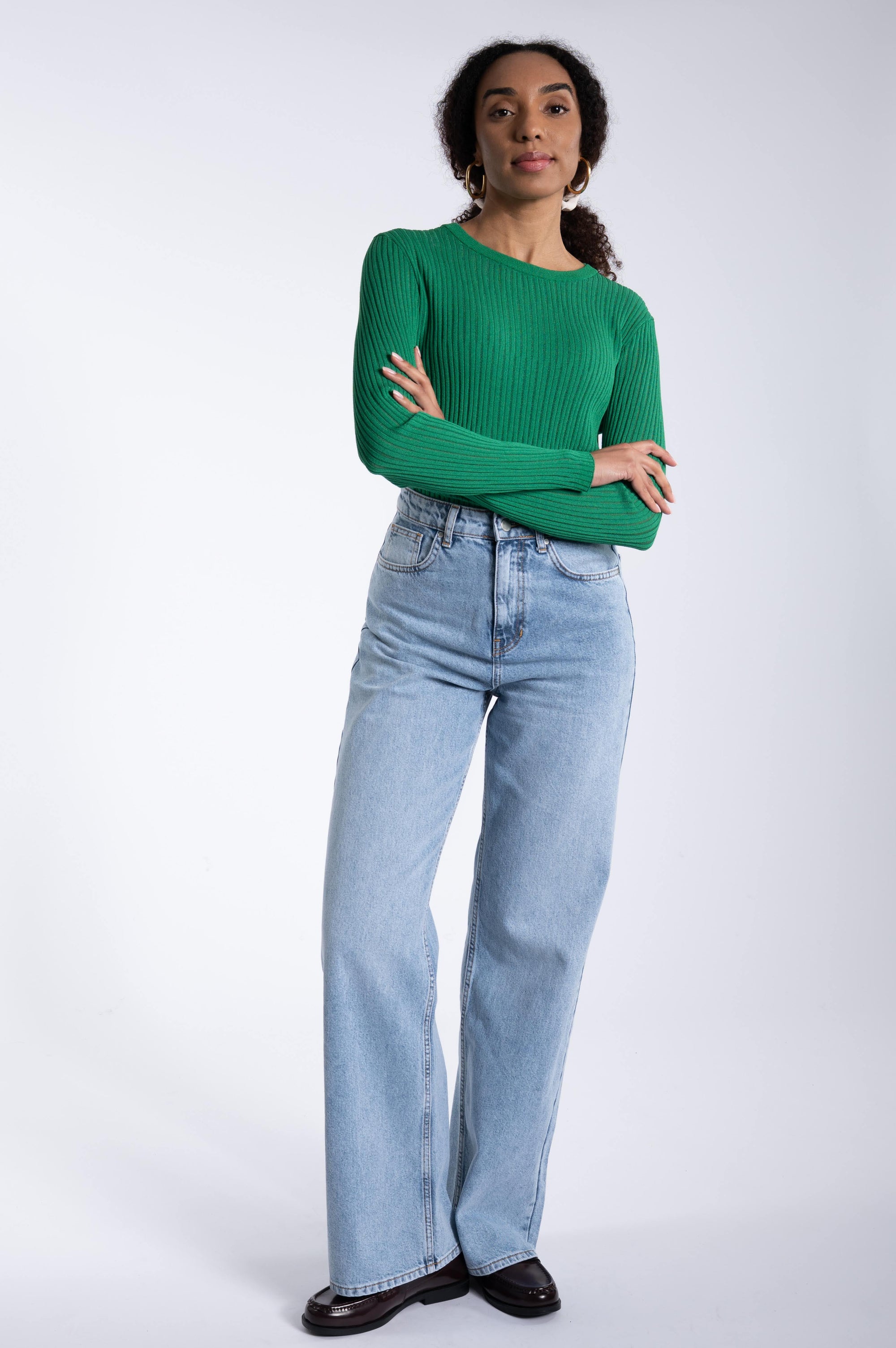 Rib Knit Longsleeve - Green