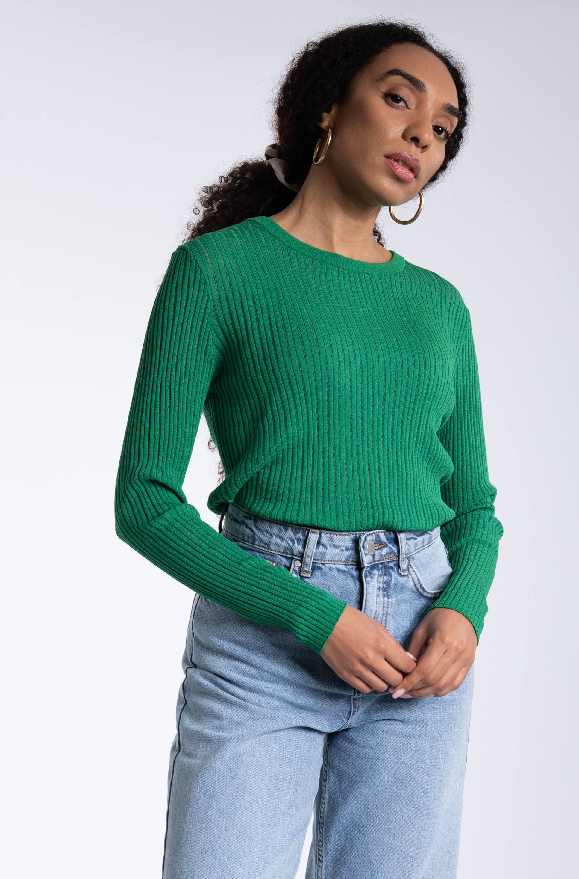 Rib Knit Longsleeve - Green