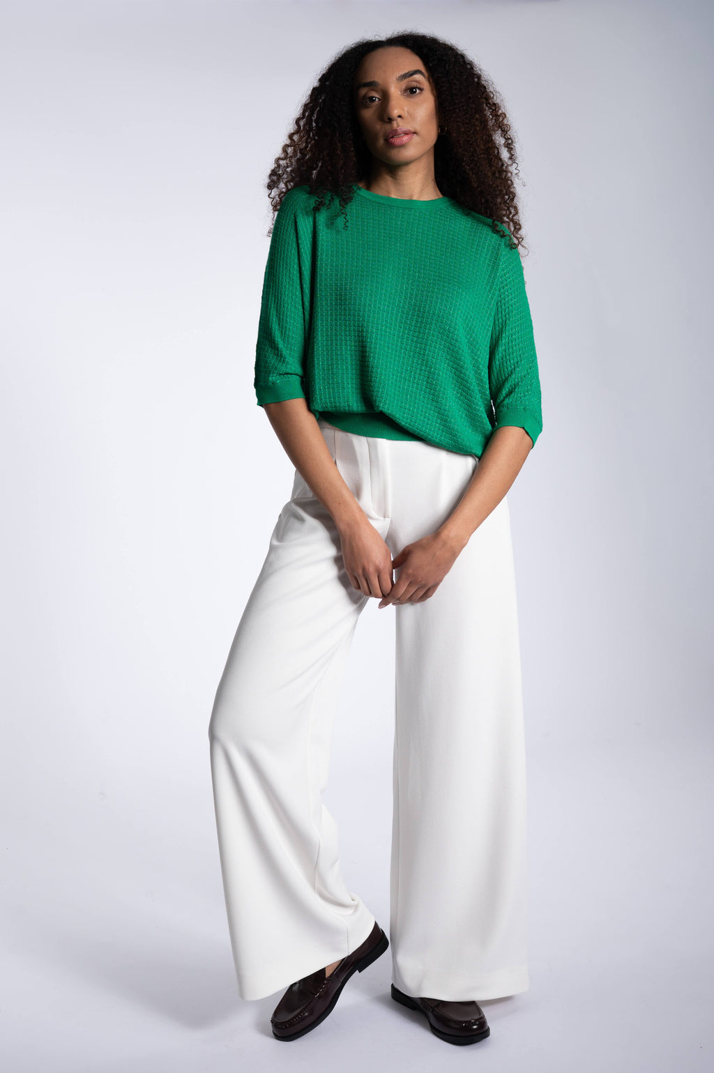 Shimmery Lurex Top - Green