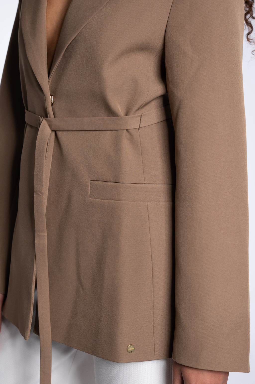 Detailed Blazer - Brown