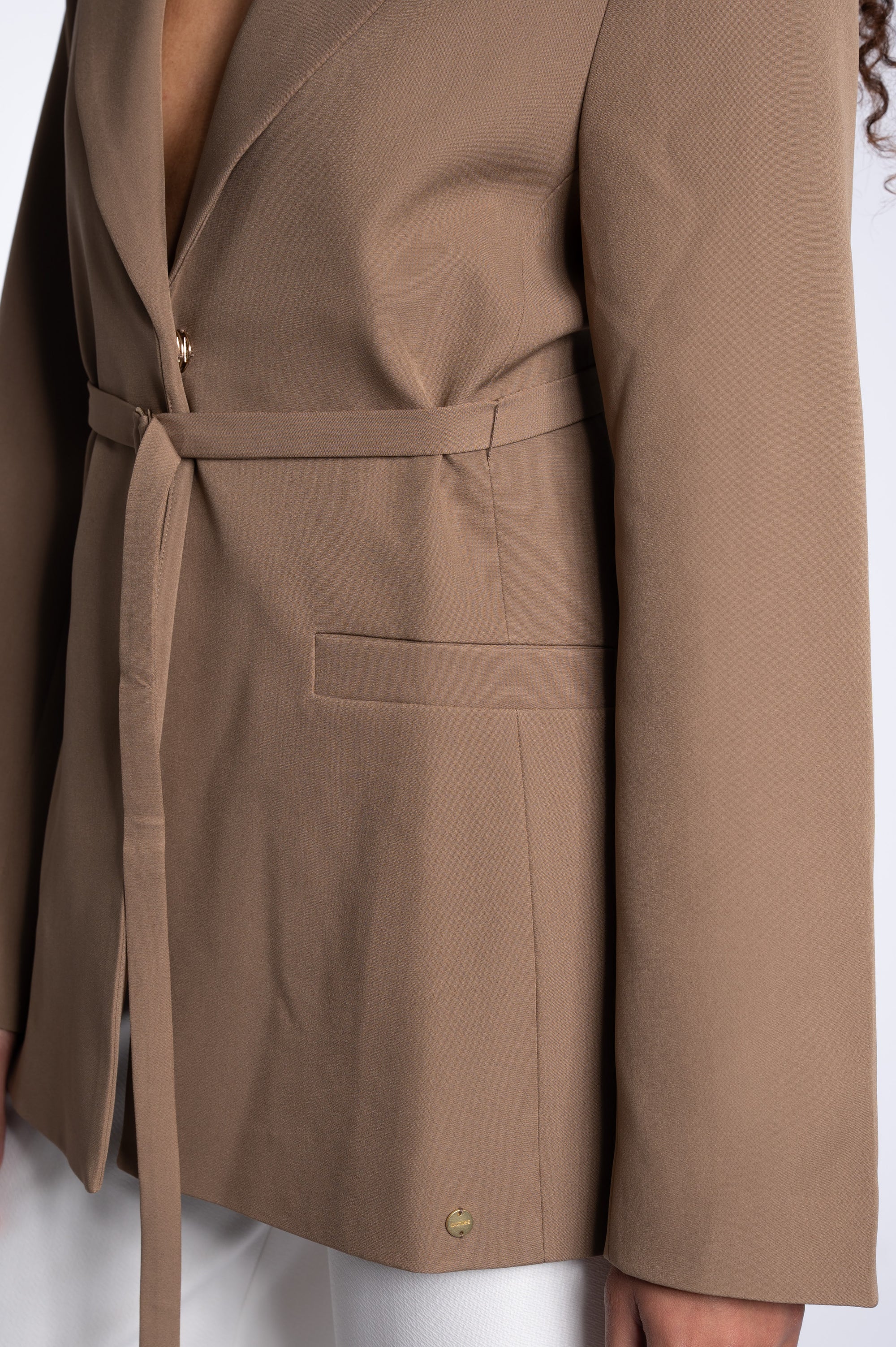 Detailed Blazer - Brown