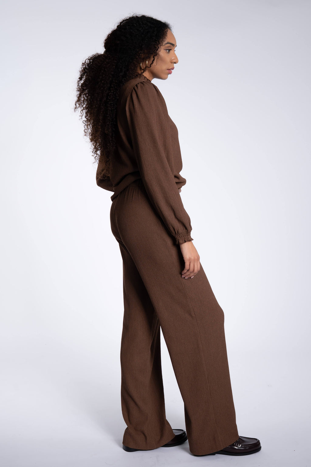 Smock Set Top - Chocolate Brown