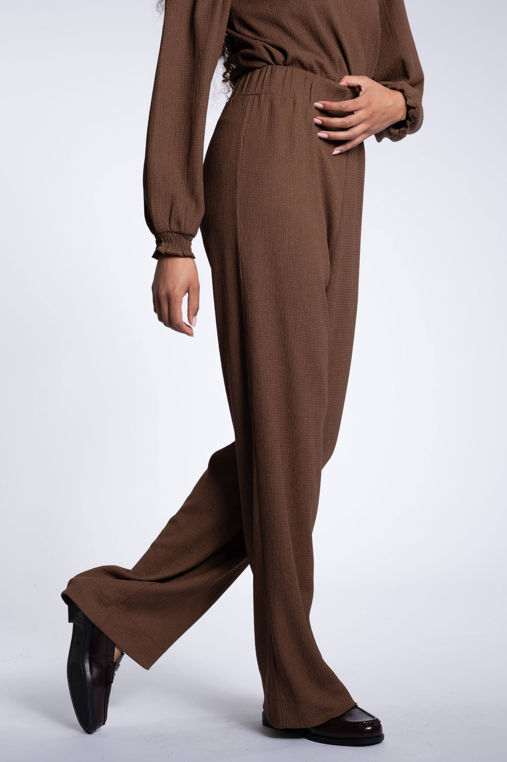 Smock Set Trousers - Chocolate Brown