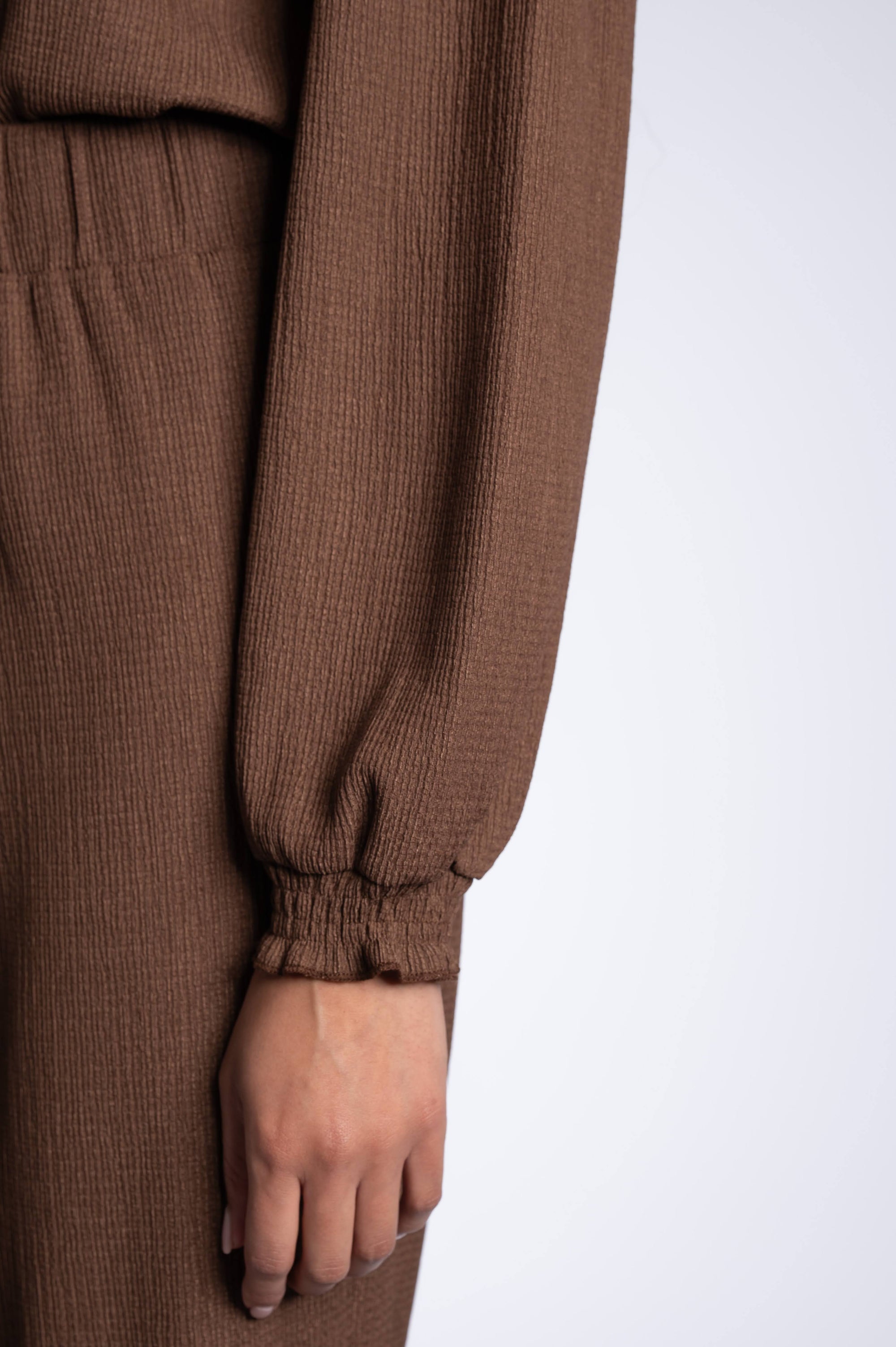 Smock Set Top - Chocolate Brown