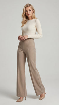 Trousers - Taupe
