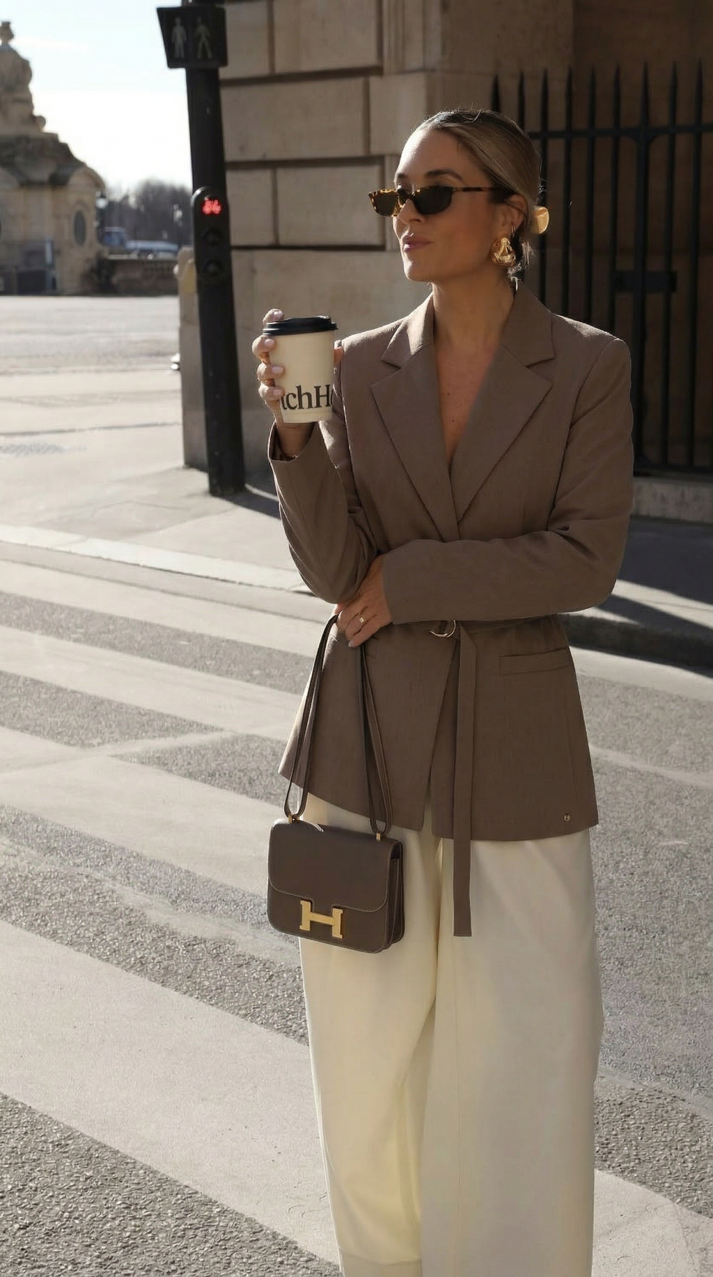 Detailed Blazer - Brown