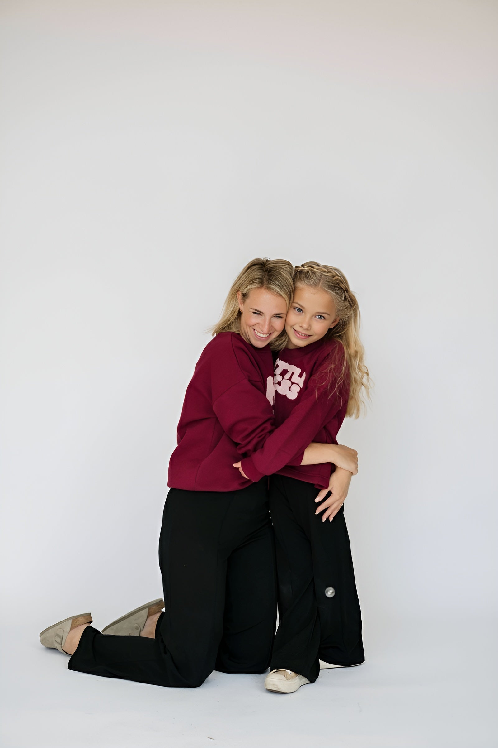 The Mini Little Mess Sweat - Ruby Red & Pink