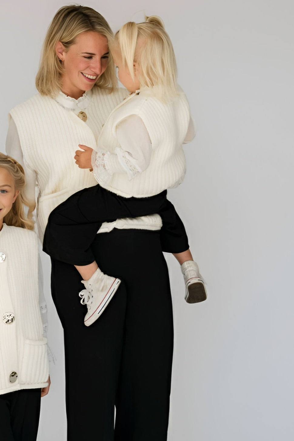 The Mini Bold Button Gilet - Seashell