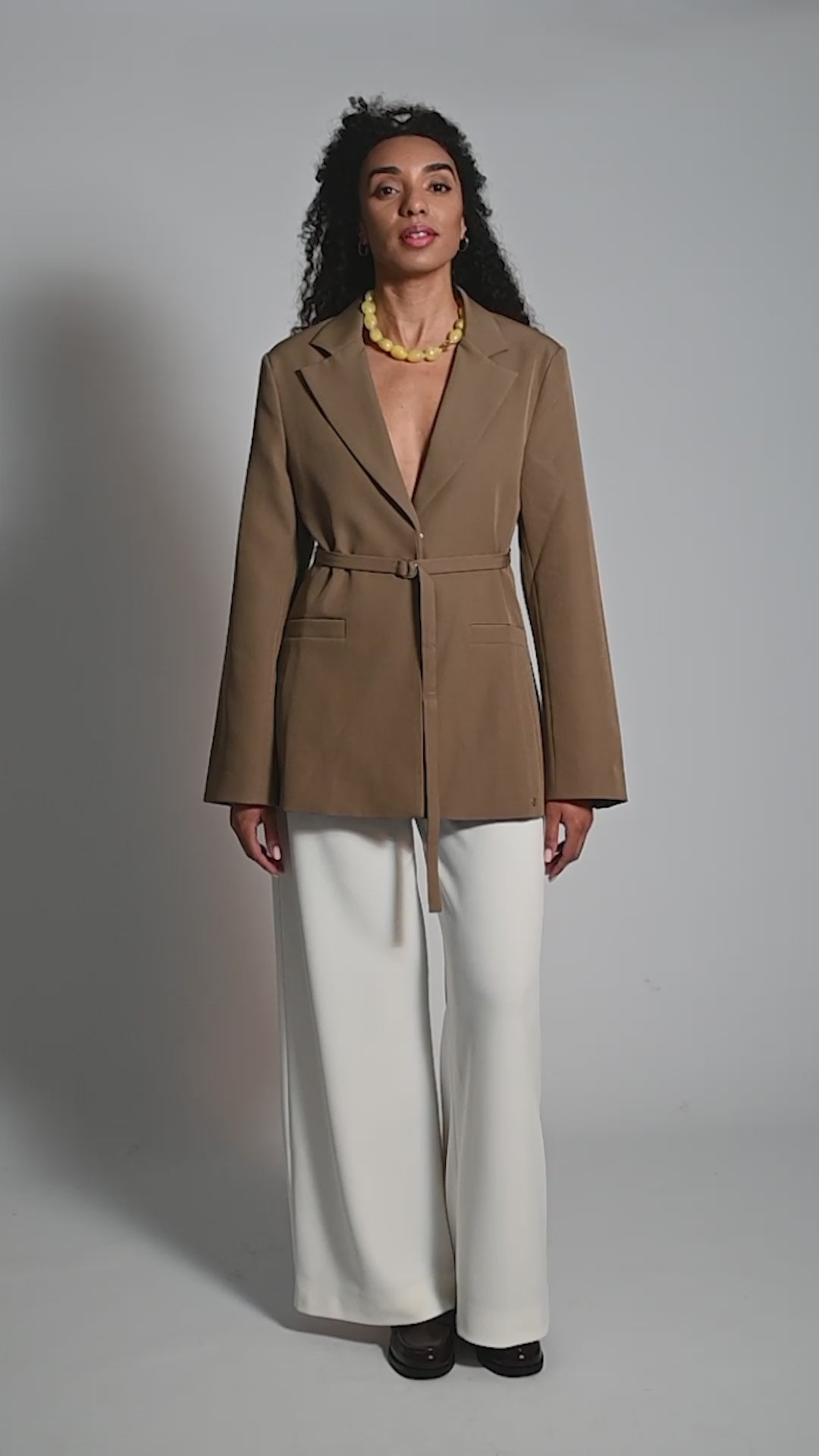 Detailed Blazer - Brown