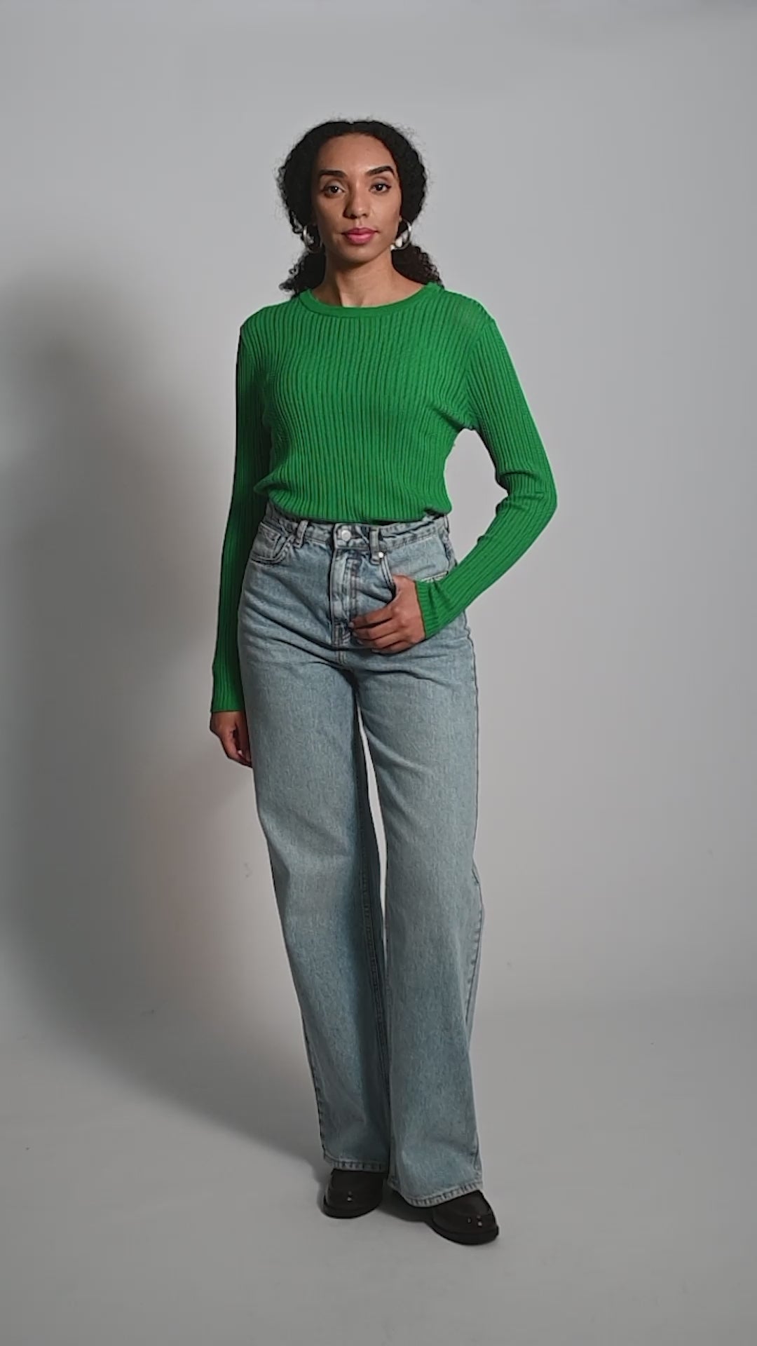 Rib Knit Longsleeve - Green