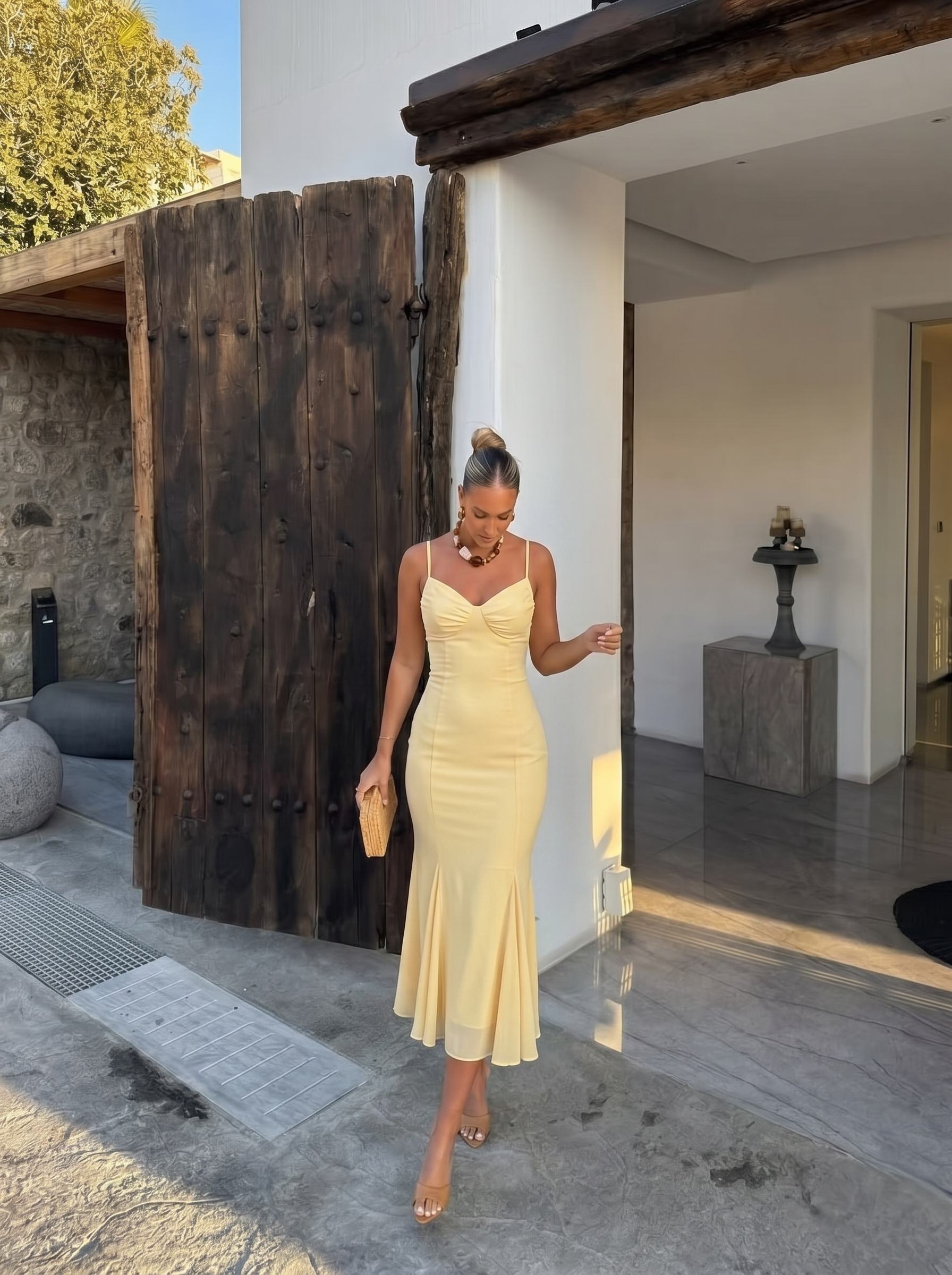 Mermaid Dress - Butter Yellow